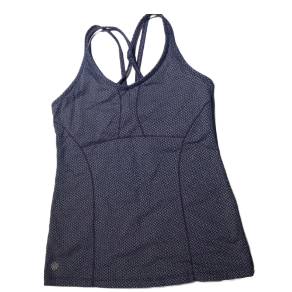 Athleta tank top small multicolor purple and blue